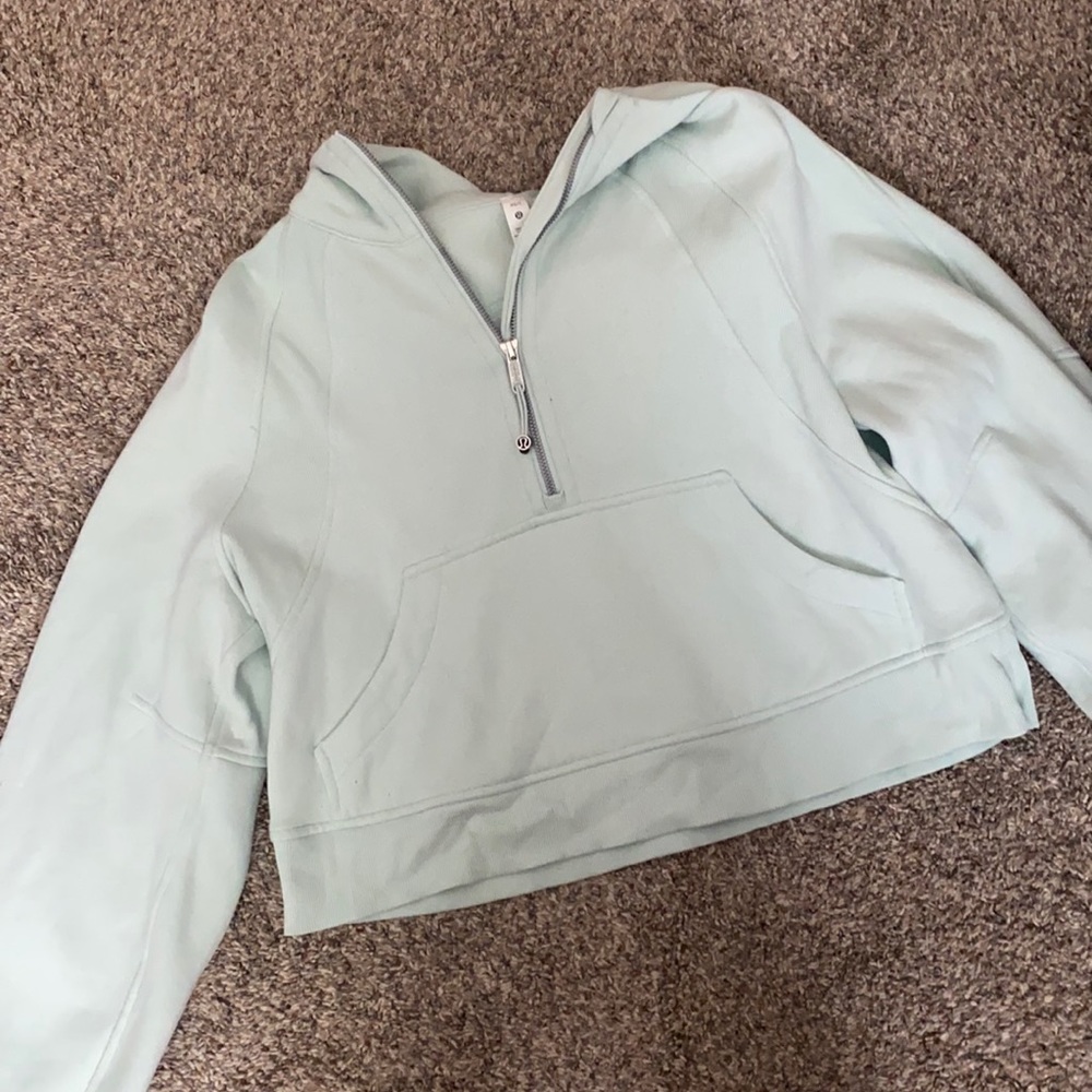 Delicate Mint Scuba 1/2 Zip